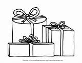 Christmas Present Coloring Pages For Kids At GetDrawings  Free Download sketch template