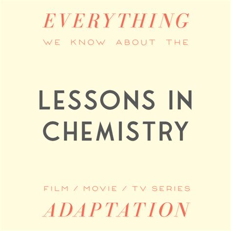 Lessons in Chemistry Apple TV Series: What We Know (Release Date, Cast ...