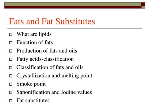 PPT - Fats and Fat Substitutes PowerPoint Presentation, free download - ID:6633834