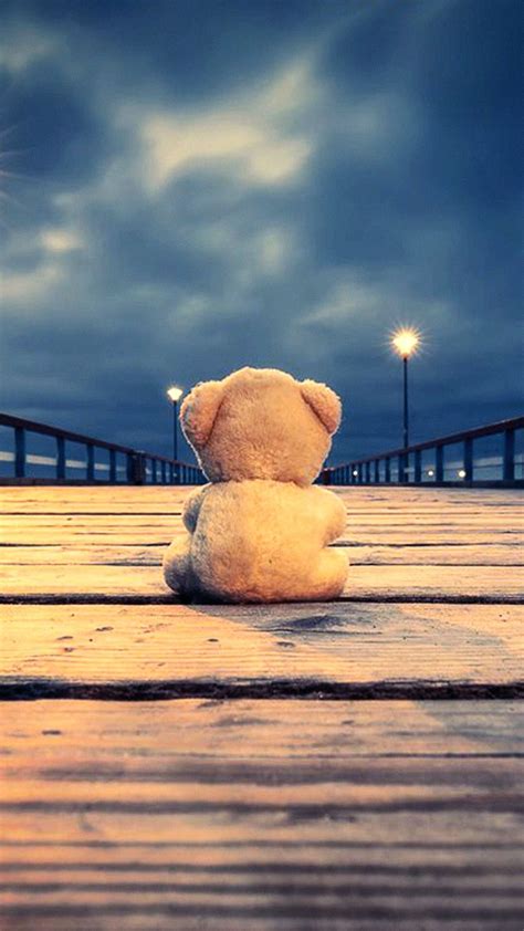 Alone Sad Teddy Bear - 1080x1920 Wallpaper - teahub.io