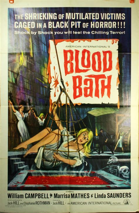 BLOOD BATH, Original Horror Movie Poster