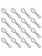 Measuring Spoon Page Printable Coloring Pages sketch template