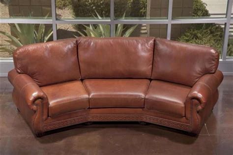 Curved Leather Sectional Sofa - sofa living room ideas