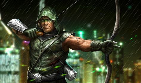 Galaxy Fantasy: Concept Art de Green Arrow el arquero de Star City