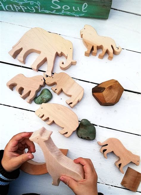 African Animals Safari Wooden Toys Animal Toy Lioness | Etsy