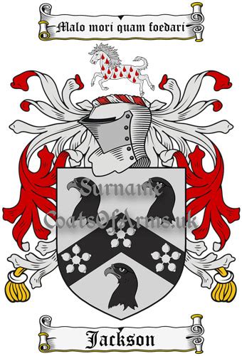 Jackson (England) Coat of Arms (Family Crest) Instant Download