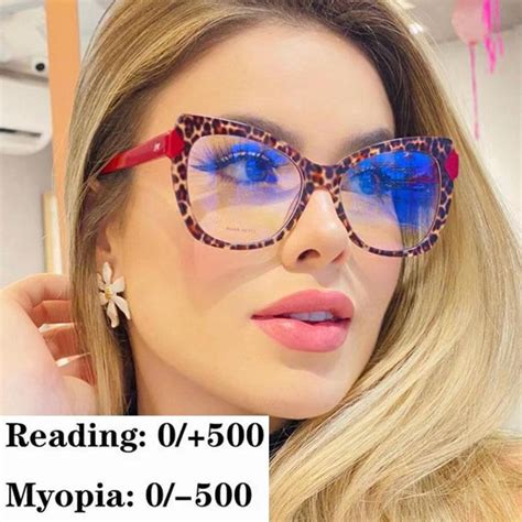 TR90 Cat Eye Women Reading Glasses Prescription Myopia Glasses Retro Optics Fashion Computer ...