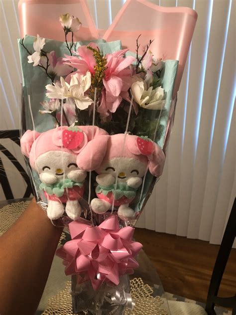 Hello Kitty My Melody Flower Bouquet - Etsy