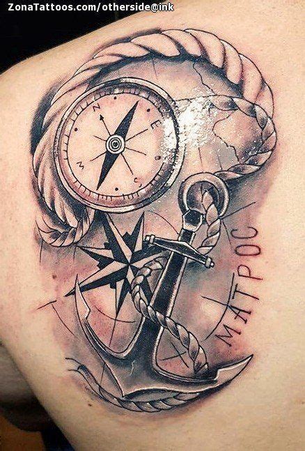 Tatuaje de Brújulas, Anclas, Cuerdas - # | Anchor tattoos, Navy tattoos, Inspirational tattoos