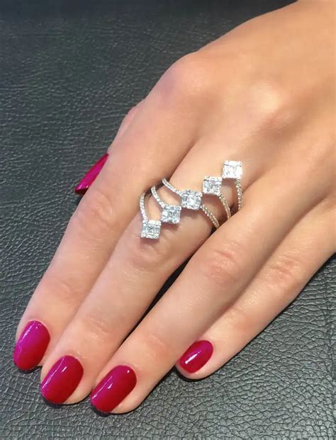 White And Rose Gold Duet Diamond Ring | W. Salamoon Jewelry