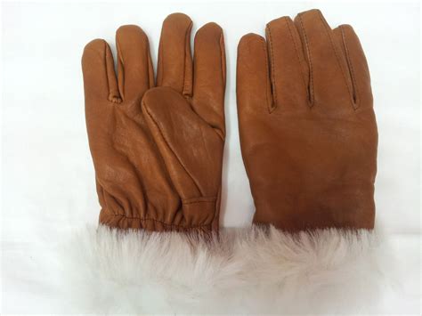 Brown leather gloves | Kashmir Market