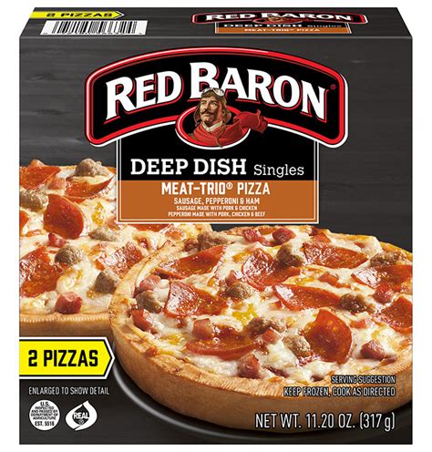 RED BARON® Singles MEAT-TRIO® Deep Dish Pizza