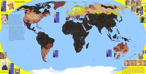 Blonde Hair Map | Vivid Maps