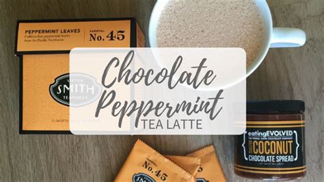 Chocolate Peppermint Tea Latte | Cait Crowell