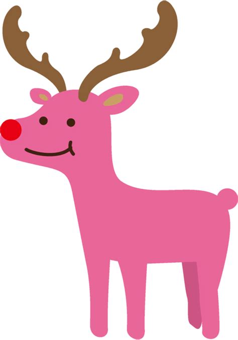 Christmas Head Pink Cartoon for Reindeer free download - , 0.23MB