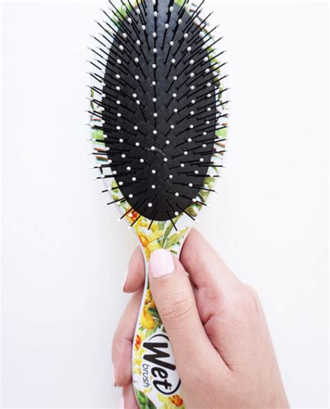 Original Detangler - Floral Yellow | Best detangling brush, Detangler ...