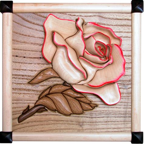 Rose Intarsia box for my wife (Mary). | Intarsia wood patterns, Intarsia wood, Intarsia woodworking