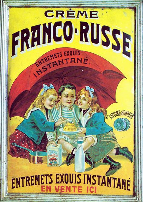 Creme Franco Russe | Publicités rétros, Affiches rétro, Affiche vintage