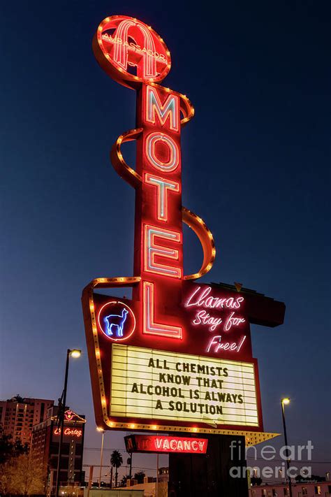 Ambassador Motel Fremont Street Las Vegas Neon Sign at Dusk Photograph by Aloha Art | Fine Art ...