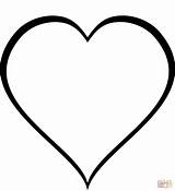 Printable Heart Coloring Page sketch template