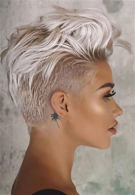 undercut feminine short hair - RhiannEdoardo