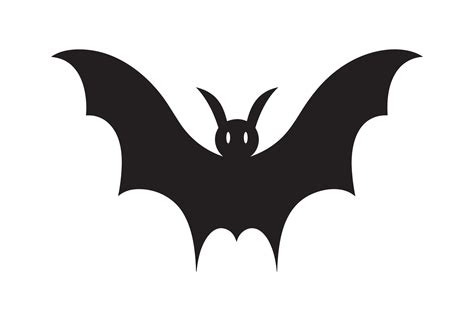 Halloween bat simple silhouette on white background 32474623 Vector Art at Vecteezy