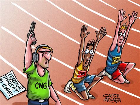 World of an Indian cartoonist!: Terror threat to Commonwealth Games?