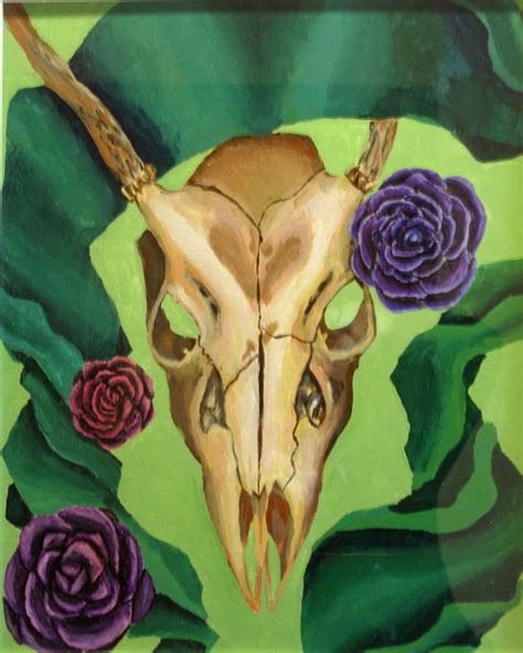 Deer Skull Painting by Mags-Pi on DeviantArt