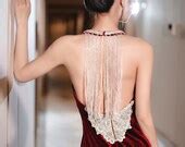 Chinese Wedding Dress Modern Mermaid Dress Backless Wedding - Etsy