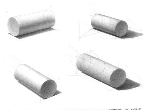 Cylinder Pencil Shading Techniques