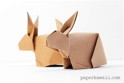 Origami Bunny Rabbit Tutorial - Paper Kawaii