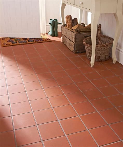 Red Floor Tiles Design - flooring Designs