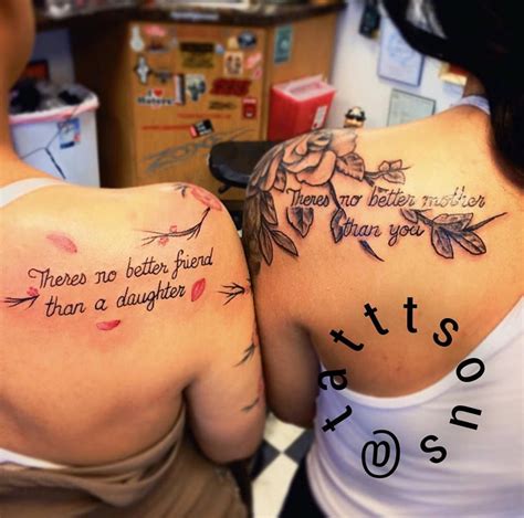 two women with tattoos on their backs saying, there is no better friend ...