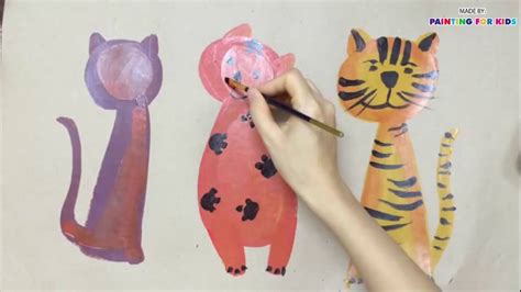 Top 43 Cat Painting For Kids Update - Ecurrencythailand.com