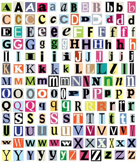 Letras del alfabeto de la revista Stock de Foto gratis - Public Domain Pictures