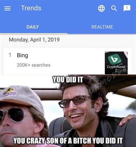 bing is the most searched word for 4/1/19 | Funny memes, Hilarious, Funny