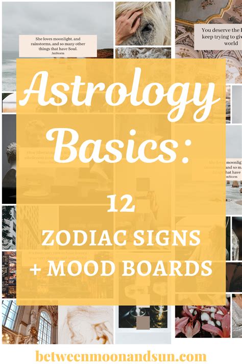 Astrology Basics: 12 zodiac signs + aesthetic mood boards - Astrology ...
