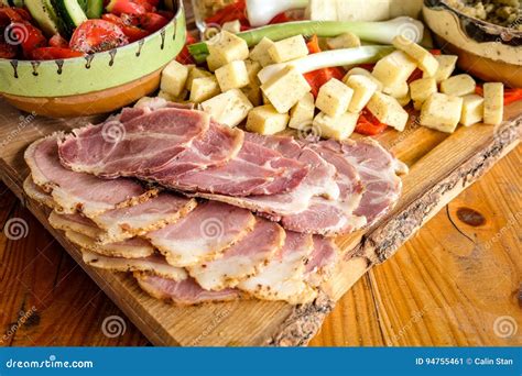 Romanian Traditional Breakfast Food Stock Image - Image of tasty ...