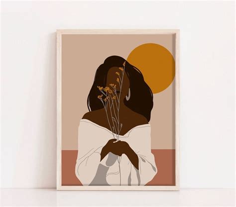 Art & Collectibles Prints afro women ethnic wall decor black women abstract art I am black ...