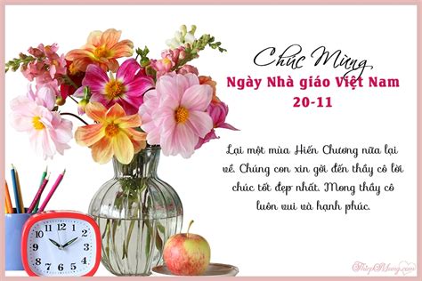 Thiệp chúc mừng ngày nhà giáo Việt Nam 20/11