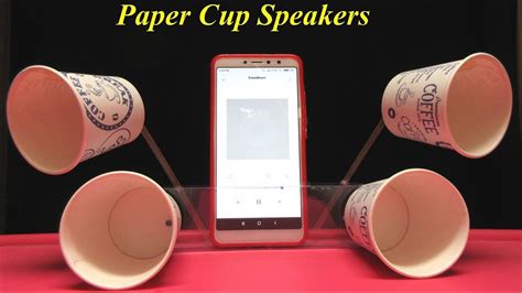 DIY How To Make Homemade Paper Cup Phone Speaker - Easy Science Project For Kids - YouTube