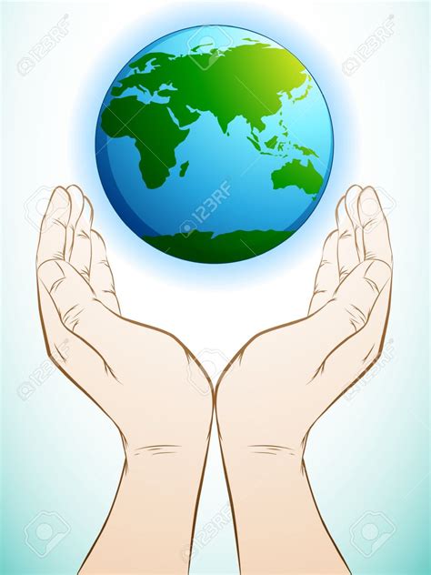 Hand Holding Earth Drawing at GetDrawings | Free download