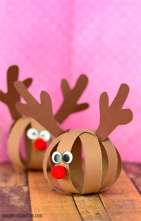 Paper Ball Reindeer Craft | Manualidades, Manualidades navideñas ...