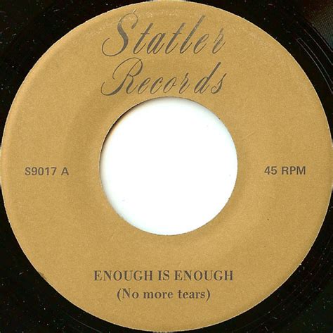 Unknown Artist – Enough Is Enough (No More Tears) (Vinyl) - Discogs