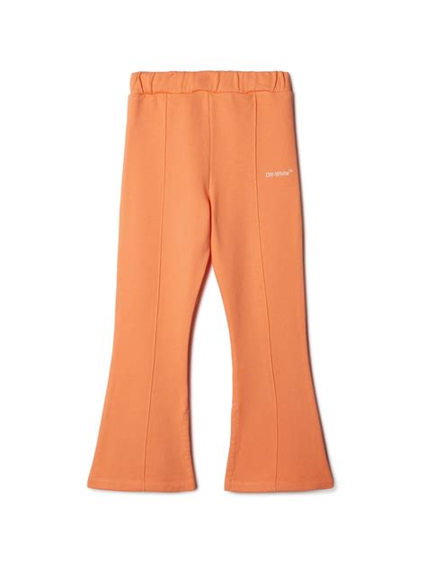 Helvetica Flare Sweatpants in orange | Off-White™ Official US
