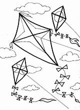 Children Flying Kites Coloring Pages At GetColoringscom  Free sketch template