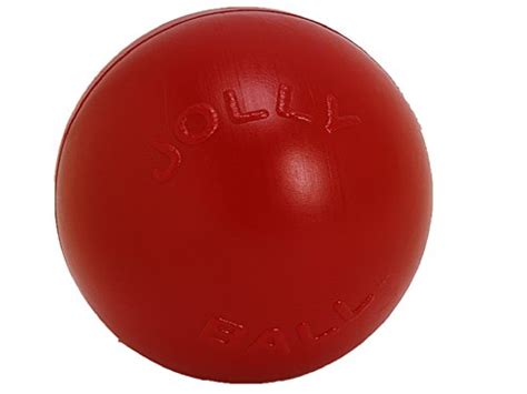 Jolly Pets Push-n-Play Ball Dog Toy, 10 Inches/Large, Red (310 RD ...