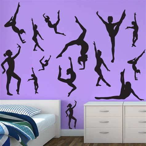 Gymnastics Decals | Gymnast Wall Decal | Sticker Genius | Room themes ...