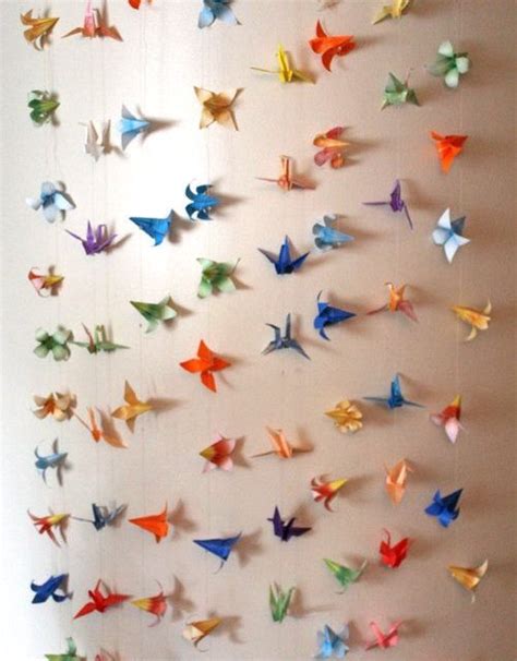 11+Easy Origami Crane Garland - Joepisco