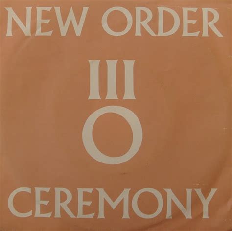 New Order – Ceremony (1981, Vinyl) - Discogs